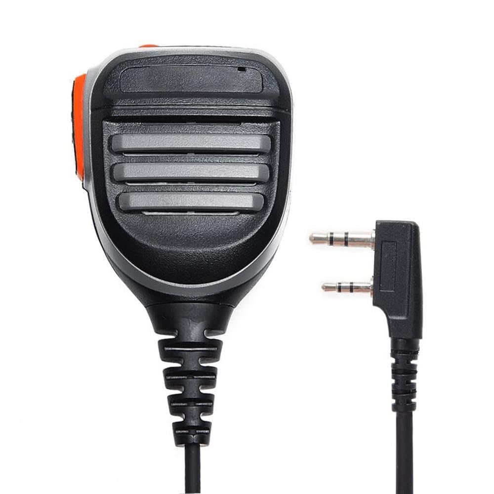 MOUDOAUER 2-Pin Handheld Speaker Microphone Replacement for Kenwood for TYT for Baofeng Walkie Talkie