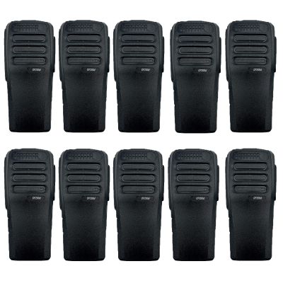Amazingxiax 10Pack Black Radio Housing Case Front Cover 16 Channel Compatible with CP200D with Buttons Channel PTT Button