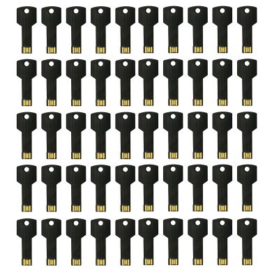 KINMIN USB Flash Drive 1GB 50 Pack Key Shaped Flash Drive Memory Stick Black