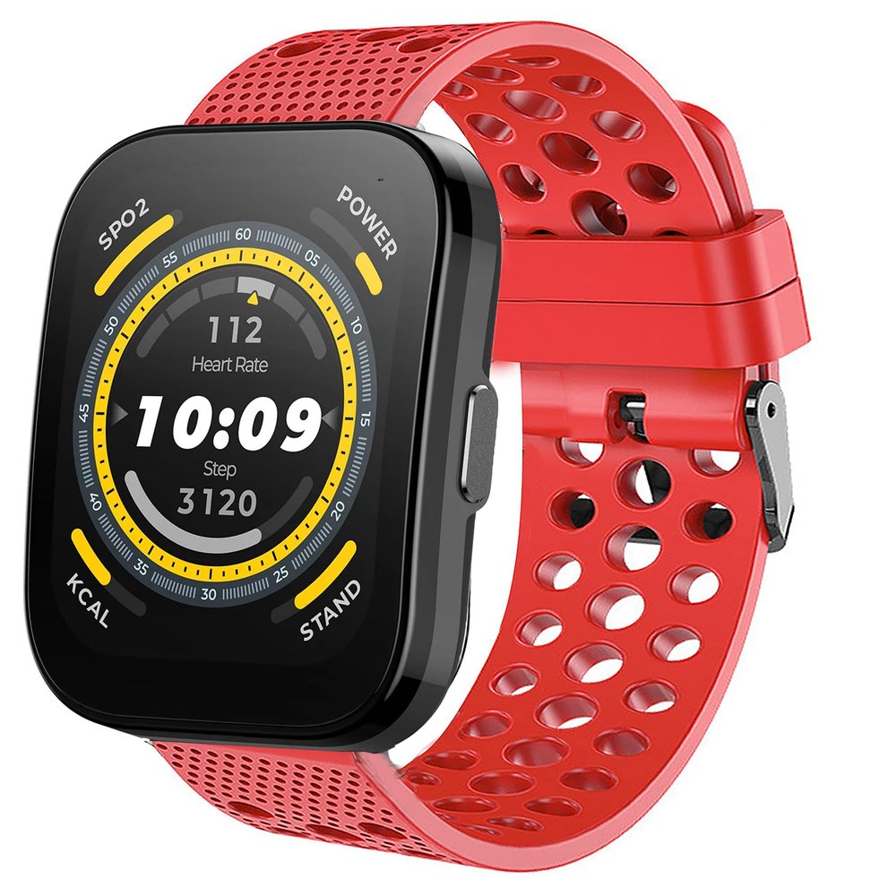 Compatible with Amazfit Bip 5 Bands, Lamshaw 22mm Silicone Replacement Wristbands Sport Strap with Metal Buckle Compatible with Amazfit Balance / Bip 5 / Cheetah Pro / Cheetah / GTR 47mm / GTR 2 / GTR