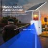 Y DIANS S Solar Motion Sensor Alarm Outdoor Waterproof Motion Detector Sirens with Strobe Light, 120dB Horn 17 Tones Adjustable Microwave Infrared Induction Alarm System SLA-118VS-II view 2