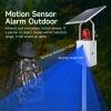 Y DIANS S Solar Motion Sensor Alarm Outdoor Waterproof Motion Detector Sirens with Strobe Light, 120dB Horn 17 Tones Adjustable Microwave Infrared Induction Alarm System SLA-118VS-II view 4