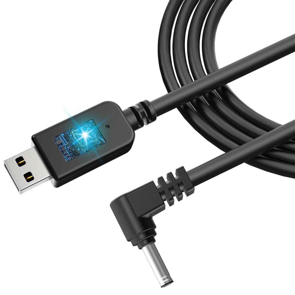 QaMcbulc Radar Detector Power Cable, USB to RJ11 DC3.5 Cable,Replacement Radar Detectors Power Cable,for Escort Unide Radenso XP Beltronics Cob'r'a Whistler Radar Detector (DC3.5-9.84FT)