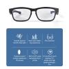 Yoidesu Bluetooth 5.0 Audio Glasses with Built in Mic and Speakers, Smart Glasses Bluetooth with Blue Light Filter Lenses for All Smart Devices Voice Assistant view 3