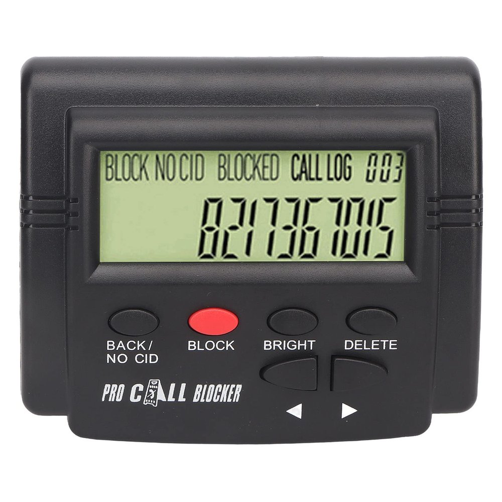 2000 Groups Call Blocker, Large Capacity, LCD Display, Plug and Play, Super Filtering Anti Harassment, Easy to Use Landline Phones