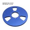 1/4 10.5 Inch Empty Take Up Reel to Reel for Pioneer, 3 Hole Empty Tape Reel, Aluminum Alloy Universal Opening Machine Part Sound Tape Takeup Reel for Pioneer (Blue) view 2