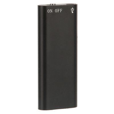 Mini Portable Digital Voice Recorder (for Lectures and Conferences) 8 Hour Continuous Voice Activated Recording Device with 192kbit Adpcm Recording (Neutral English, Black 16GB)