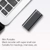 Mini Portable Digital Voice Recorder (for Lectures and Conferences) 8 Hour Continuous Voice Activated Recording Device with 192kbit Adpcm Recording (Neutral English, Black 16GB) view 2