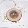 Dishwasher Strainer, Hair Sink Floor Drain Cover Anti Clog, Kitchen Sink Sewer Anti Clog Filter Pink view 3