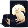Case for Samsung Galaxy Tab A8 10.5 Case 2022 SM-X200/X205/X207, Lightweight Protective, Multiple Angle, PU Leather Slim Folio Stand Smart Cover with Auto Wake/Sleep, White Cat view 1