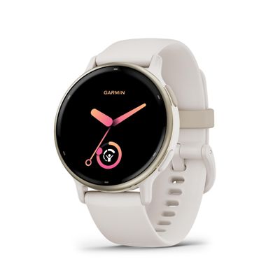 Garmin vvoactive 5, Health and Fitness GPS Smartwatch, AMOLED Display, Up to 11 Days of Battery, Ivory