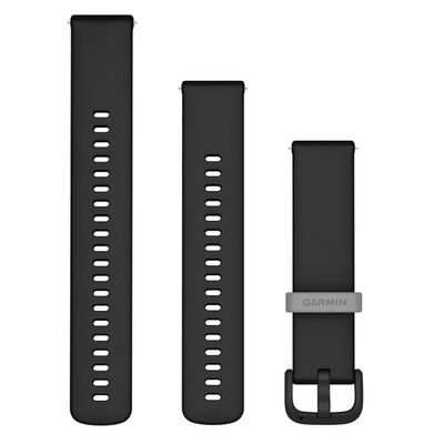 Garmin Quick Release Band - Black Silicone, 20 mm