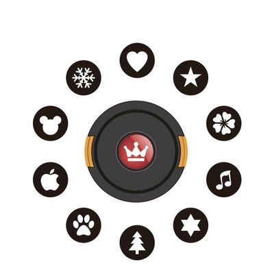 ASMEIR 10 in 1 Bokeh Effects Lens Cap Filter Bokeh Master Lens Cap kit for Artistic Romantic Creative Night Photography Camera Lenses (Size : 77mm, Color : 10 in 1)