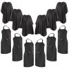 Liitrsh 12 Pc Hair Salon Accessories Set: 6 Aprons with Pockets, 6 Caps, Waterproof Apron for Hair Stylist & Home Use view 1