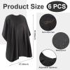 Liitrsh 12 Pc Hair Salon Accessories Set: 6 Aprons with Pockets, 6 Caps, Waterproof Apron for Hair Stylist & Home Use view 2