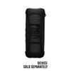 Silicone Cover Skin for JBL Flip 6 Portable Bluetooth Speaker by Alltravel, Portable Full Protection Solution, Customized Skin with Color and Shape Matching (Black) view 2