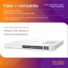 Aruba Instant On 1960 24-Port Gb Smart Switch - 24x 1G | 2X SFP+ | 2x10GBase-T (JL806A#ABA) (Renewed) view 2