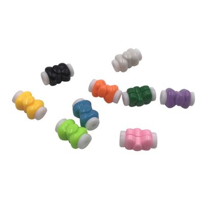 Mikikit Abs Silicone Data Cable Protective Case Charger Cable Protector Saver for Cord Phone Charger Protector for Cord Random Style