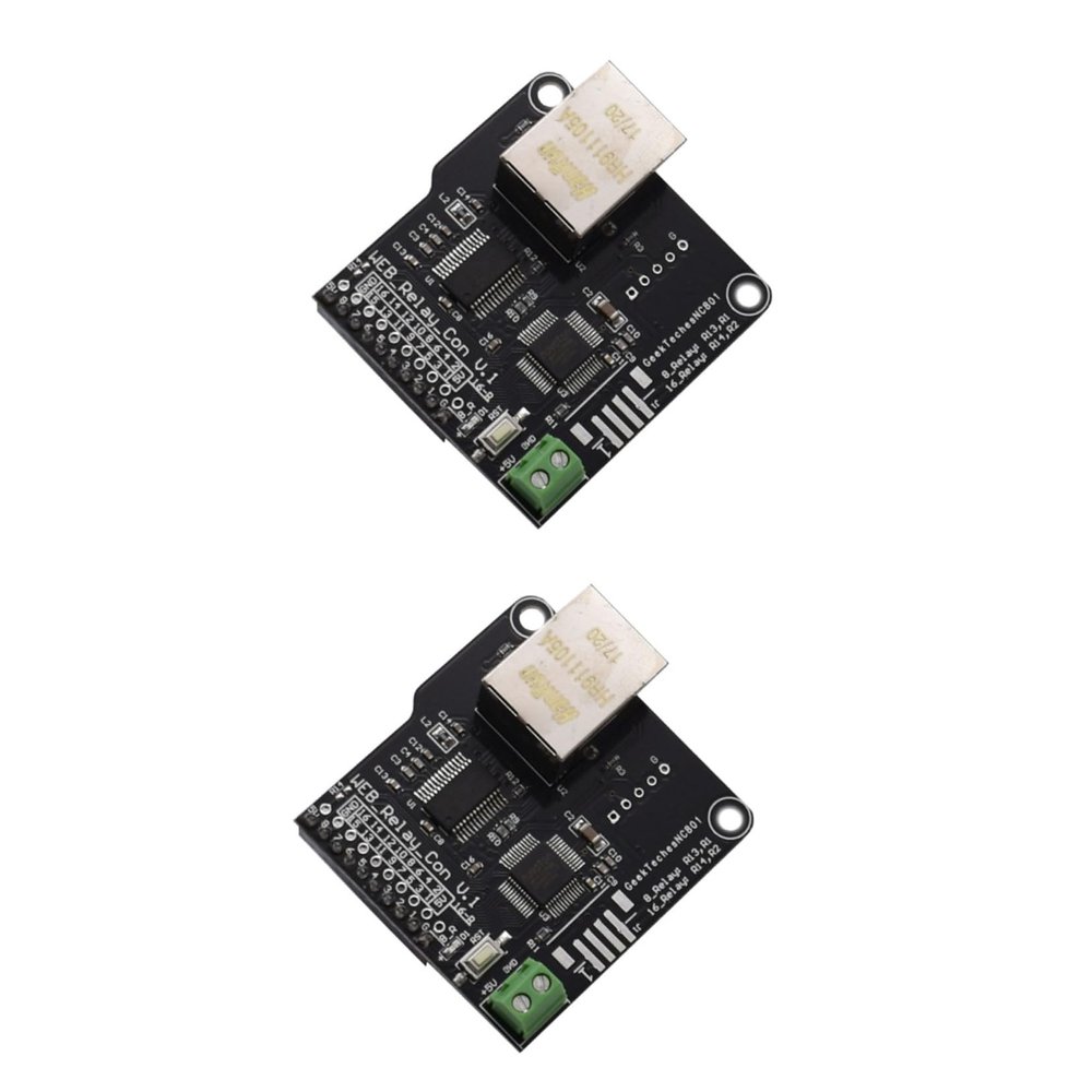Hemobllo 2pcs Port Controller Board Channel Relay and Ethernet Connectivity for Management and