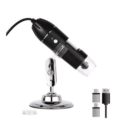 Lab Microscope Slides 1600X Digital Microscope Camera 3in1 Type-C USB Portable Electronic Microscope Microscope Parts