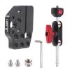 FocusFoto Extension Mount Plate & 5" Articulating Magic Arm Kit with Cold Shoe, 1/4" & 3/8" Threaded Screw for DJI Ronin S/SC/RS2/RSC2/RS3 PRO/Mini Gimbal Stabilizer Monitor Microphone LED Video Light view 1