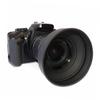 DOITOOL 2pcs Camera Lens Hood Petal Flower Rubber Design with Cleaning Cloth for Prevents Glare and Flare Easy Installation Suitable for Olympus and More view 3