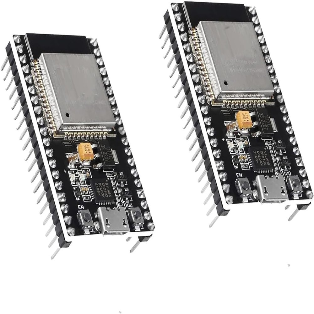 2PCS ESP32 ESP32S ESP-32 Development Board,NodeMCU 2.4GHz Dual-Core WLAN WiFi +Bluetooth 2 Function Microcontroller (ESP32 38PIN)