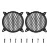 Unifizz 2pcs Car Grill Cover 6" Mesh Protector Car Speaker Cover Woofer Subwoofer Grill Black view 1