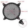 Unifizz 2pcs Car Grill Cover 6" Mesh Protector Car Speaker Cover Woofer Subwoofer Grill Black view 4