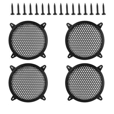 Unifizz 4pcs Car Grill Cover Mesh Protector Car Speaker Cover Woofer Subwoofer Grill 8 Inch