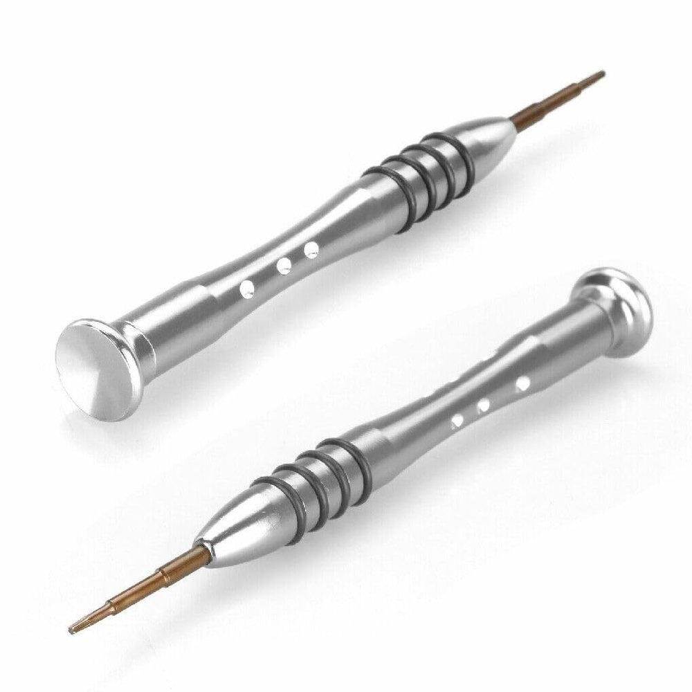 5-Point Star 1.2mm Pentalobe Screwdriver Silver Suitable Computer Mobile Phone Repair Stainless Steel Aluminum Rubber Material
