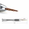 5-Point Star 1.2mm Pentalobe Screwdriver Silver Suitable Computer Mobile Phone Repair Stainless Steel Aluminum Rubber Material view 3