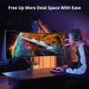 AVLT Single Monitor Arm Desk Mount for 34 to 57 in Screens  Fits One 44 lb Heavy Duty Monitor  Full Motion Height, Swivel, Tilt, Rotation  VESA 200x200, 200x100, 100x100, 75x75  Black view 2