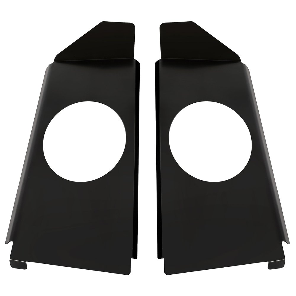 KUAFU Behind Seat Speaker Brackets Compatible with 1967-1972 Chevy Chevrolet C10 Pickup Cab Corner Behind Seat Speaker Brackets for 6x9 Speakers