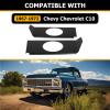 KUAFU Behind Seat Speaker Brackets Compatible with 1967-1972 Chevy Chevrolet C10 Pickup Cab Corner Behind Seat Speaker Brackets for 6x9 Speakers view 2