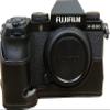 BMAOLLONGB X-S20 Case, Handmade PU Leather Half Camera Case Bag Cover Bottom Opening Version for Fujifilm X-S20 XS20 With Hand Strap (Black-A) view 1