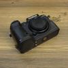 BMAOLLONGB X-S20 Case, Handmade PU Leather Half Camera Case Bag Cover Bottom Opening Version for Fujifilm X-S20 XS20 With Hand Strap (Black-A) view 2
