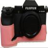 BMAOLLONGB X-S20 Case, Handmade PU Leather Half Camera Case Bag Cover Bottom Opening Version for Fujifilm X-S20 XS20 With Hand Strap (Pink) view 1