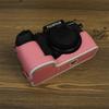 BMAOLLONGB X-S20 Case, Handmade PU Leather Half Camera Case Bag Cover Bottom Opening Version for Fujifilm X-S20 XS20 With Hand Strap (Pink) view 2