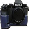 BMAOLLONGB X-S20 Case, Handmade PU Leather Half Camera Case Bag Cover Bottom Opening Version for Fujifilm X-S20 XS20 With Hand Strap (Blue) view 1