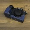 BMAOLLONGB X-S20 Case, Handmade PU Leather Half Camera Case Bag Cover Bottom Opening Version for Fujifilm X-S20 XS20 With Hand Strap (Blue) view 3