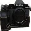 BMAOLLONGB X-S20 Case, Handmade PU Leather Half Camera Case Bag Cover Bottom Opening Version for Fujifilm X-S20 XS20 With Hand Strap (Black-B) view 1