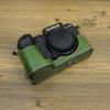 BMAOLLONGB X-S20 Case, Handmade PU Leather Half Camera Case Bag Cover Bottom Opening Version for Fujifilm X-S20 XS20 With Hand Strap (Green-A) view 2