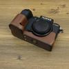 BMAOLLONGB X-S20 Case, Handmade PU Leather Half Camera Case Bag Cover Bottom Opening Version for Fujifilm X-S20 XS20 With Hand Strap (Coffee) view 3