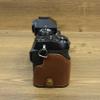 BMAOLLONGB X-S20 Case, Handmade PU Leather Half Camera Case Bag Cover Bottom Opening Version for Fujifilm X-S20 XS20 With Hand Strap (Coffee) view 4