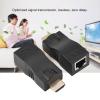 2X 30m to RJ45 Network Cable Extender Converter Repeater Over CAT-5e CAT6 - Plug and Play, 1.4 3D 1080P, Support Cat5e/6 up to 30m view 3