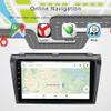 [2G+64G] Android Radio for Mazda 3 2004 2005 2006 2007 2008 2009 with Bluetooth, 9" Touch Screen Radio with Navigation Indash Head Unit GPS WiFi Mirror Link USB FM SWC + Backup Camera view 3