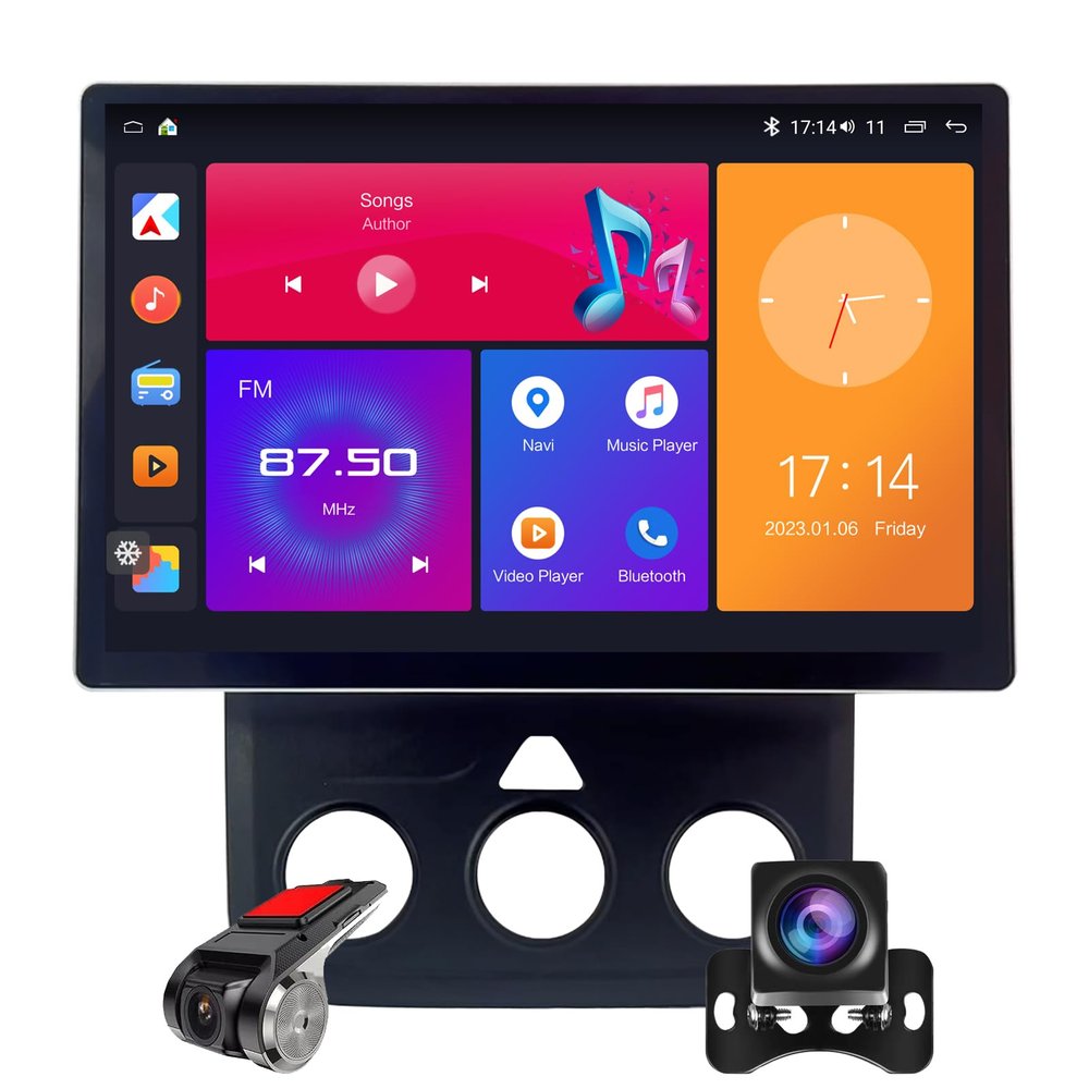13.1-Inch Android Radio for Dodge Ram 1500 2500 3500 2013-2018 6+128G HD IPS Touch Screen with Apple Carplay & Android Auto, Car Stereo Bluetooth 5.0 GPS Navi for Car Multimedia Player Backup Camera