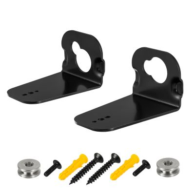 Aokicase Compatible with LG/HW-M450 HW-M550 HW-M430 HW-M360 HW-MM45 Holder Wall Mount Stand Accessories with Integrated Cable Management, Smart Home Speaker Accessories Rack (Black) 2 Pieces