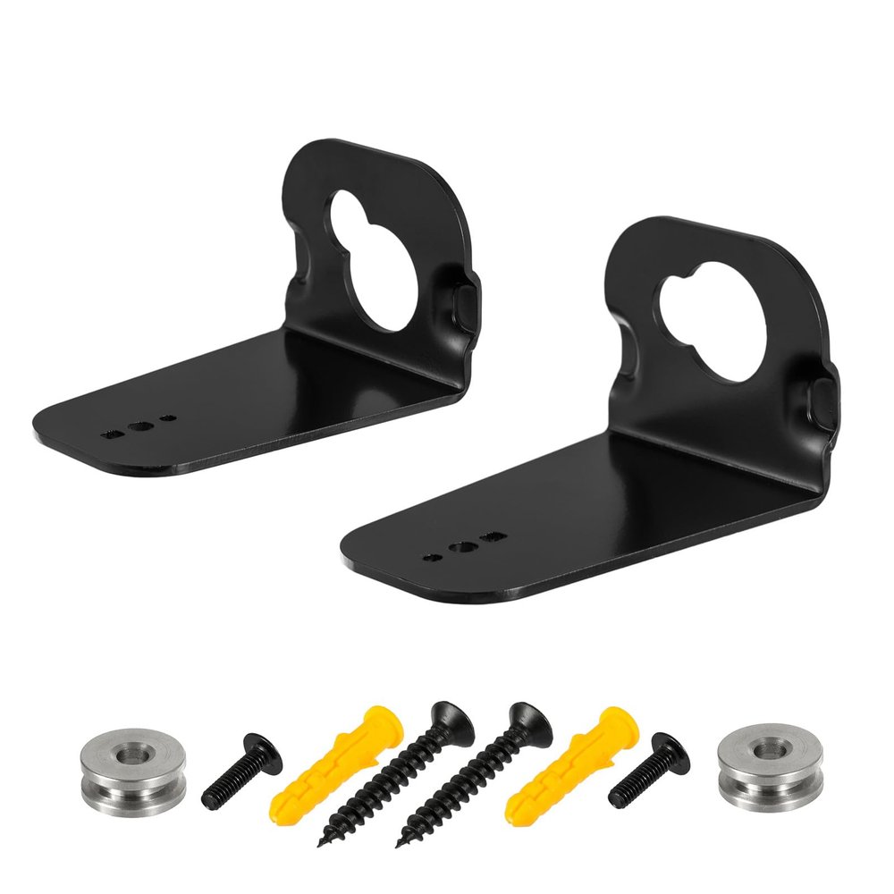 Aokicase Compatible with LG/HW-M450 HW-M550 HW-M430 HW-M360 HW-MM45 Holder Wall Mount Stand Accessories with Integrated Cable Management, Smart Home Speaker Accessories Rack (Black) 2 Pieces